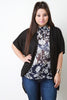 Dolman Sleeves Open Front Knit Cardigan