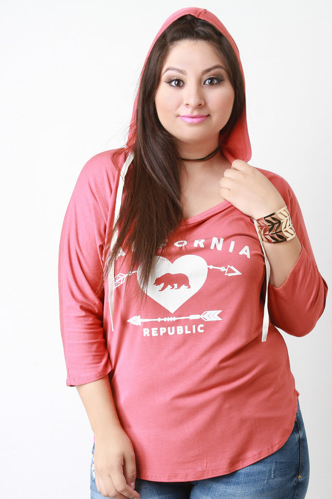 California Republic Hoodie Top