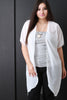 Open Front Chiffon Cardigan