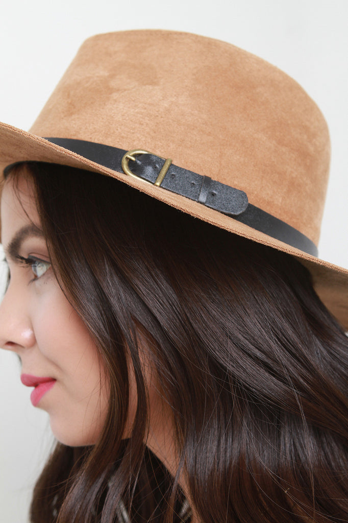 Suede Explorer Fedora Hat