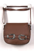 Engraved Belt Satchel Crossbody Bag