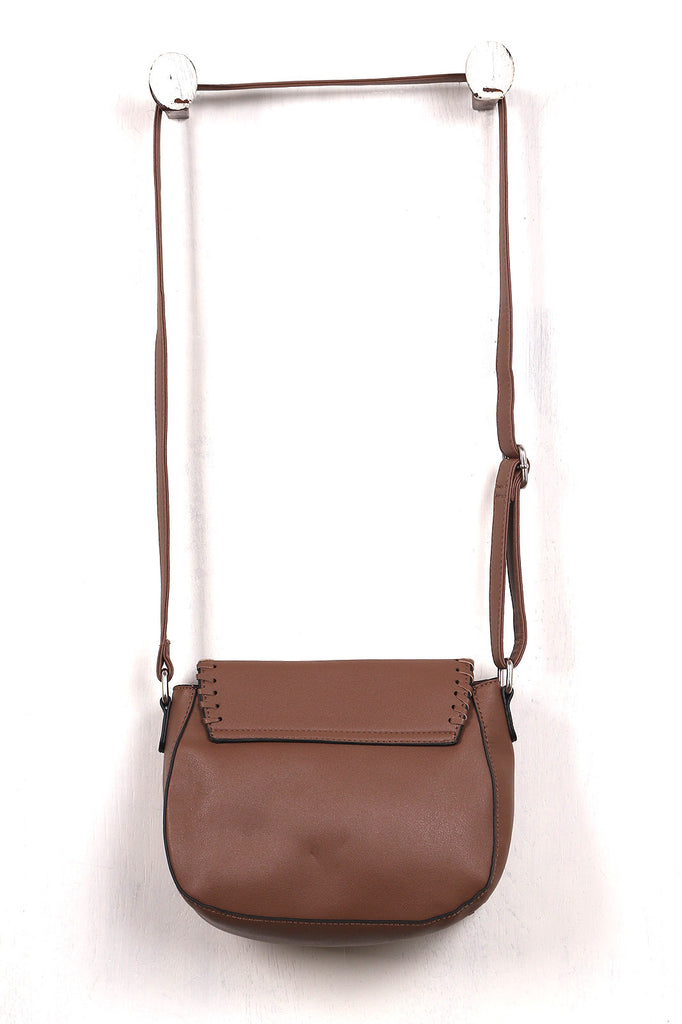 Engraved Belt Satchel Crossbody Bag