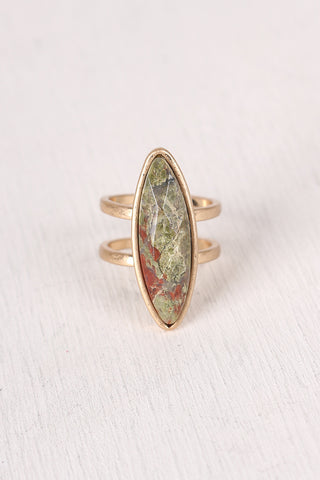 Oval Stone Statement Ring