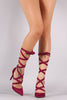 Breckelle Leg Wrap Pointy Toe Stiletto Pump