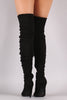 Anne Michelle Suede Slouchy Pointy Toe Stiletto Boots